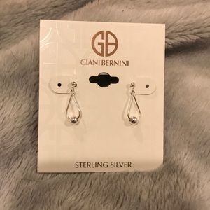 Sterling Silver Raindrop Dangle Earrings